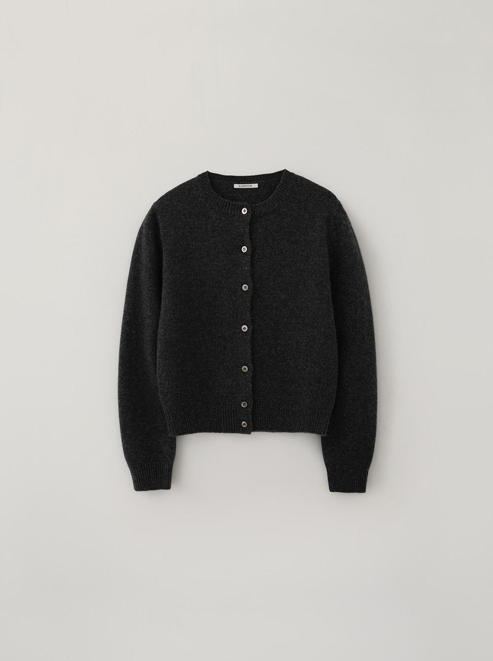 ROUND CARDIGAN_CHARCOAL