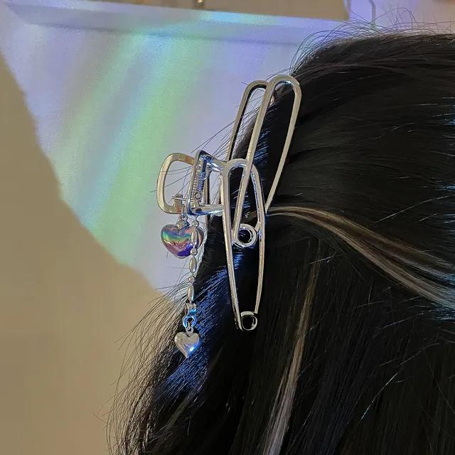 오로라 벨 메탈 헤어집게핀 Aurora Bell hairclip