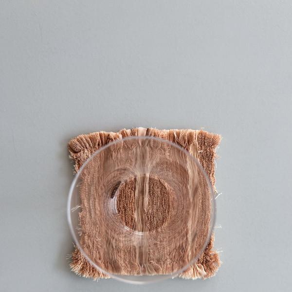 Patchwork Coaster - brown