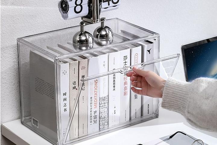 기본형 아크릴 쇼케이스 피규어 가방 신발 키덜트 진열장 슈즈케이스 수납함 투명 장식장