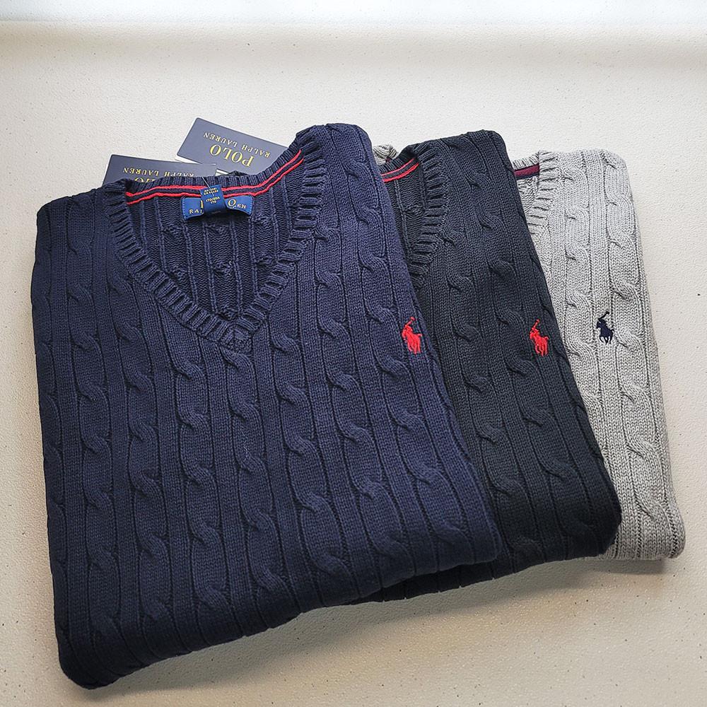 폴로 보이즈 조끼 Boys Cable-Knit Cotton Vest