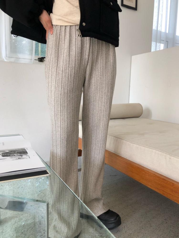 Meet Me 미트미 비비 플리츠 팬츠 밴딩 루즈핏 3color