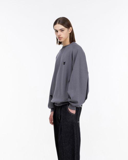 라글란 슬릿 팬서 크루넥 다크 그레이