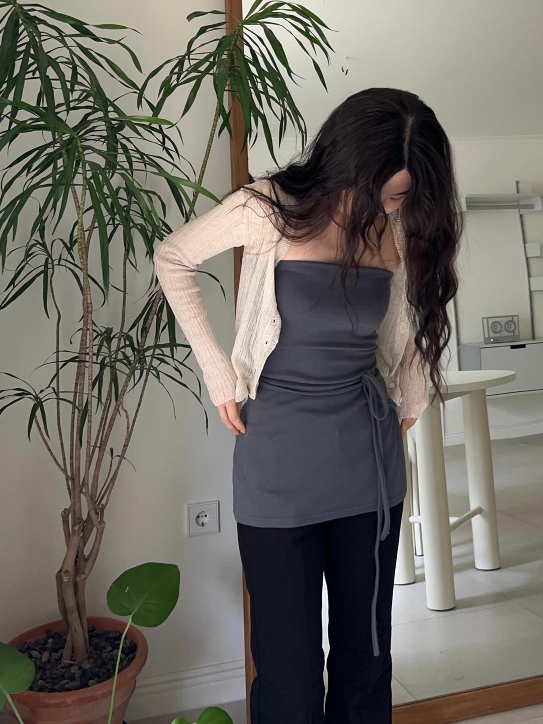 옵텐소 [best] strap tube top (3color)