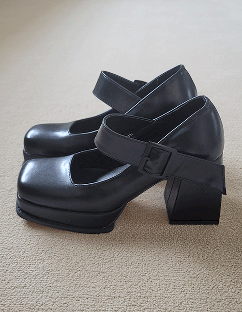 maryjane chunky heel