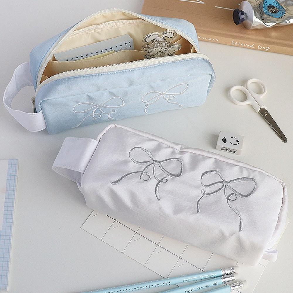 발레코어 필통 펜슬케이스 리본 오브제 대용량