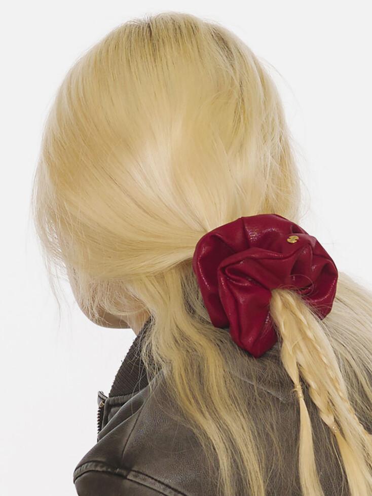 SCRUNCHIE / MID / JEWEL / GLITTER / D RED