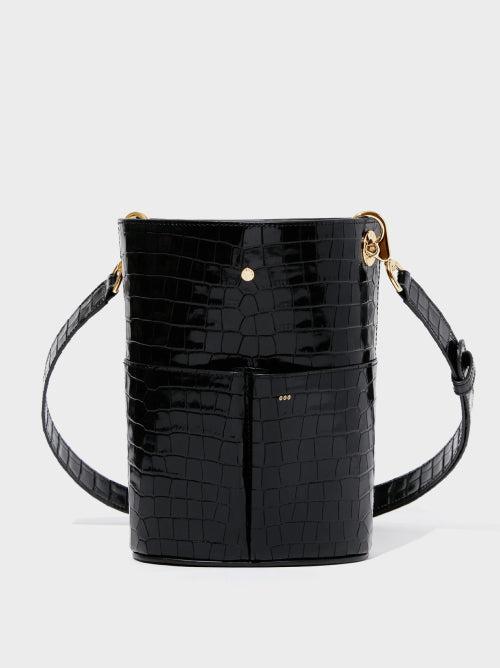 Low Five - EMBOSSED CROC BLACK