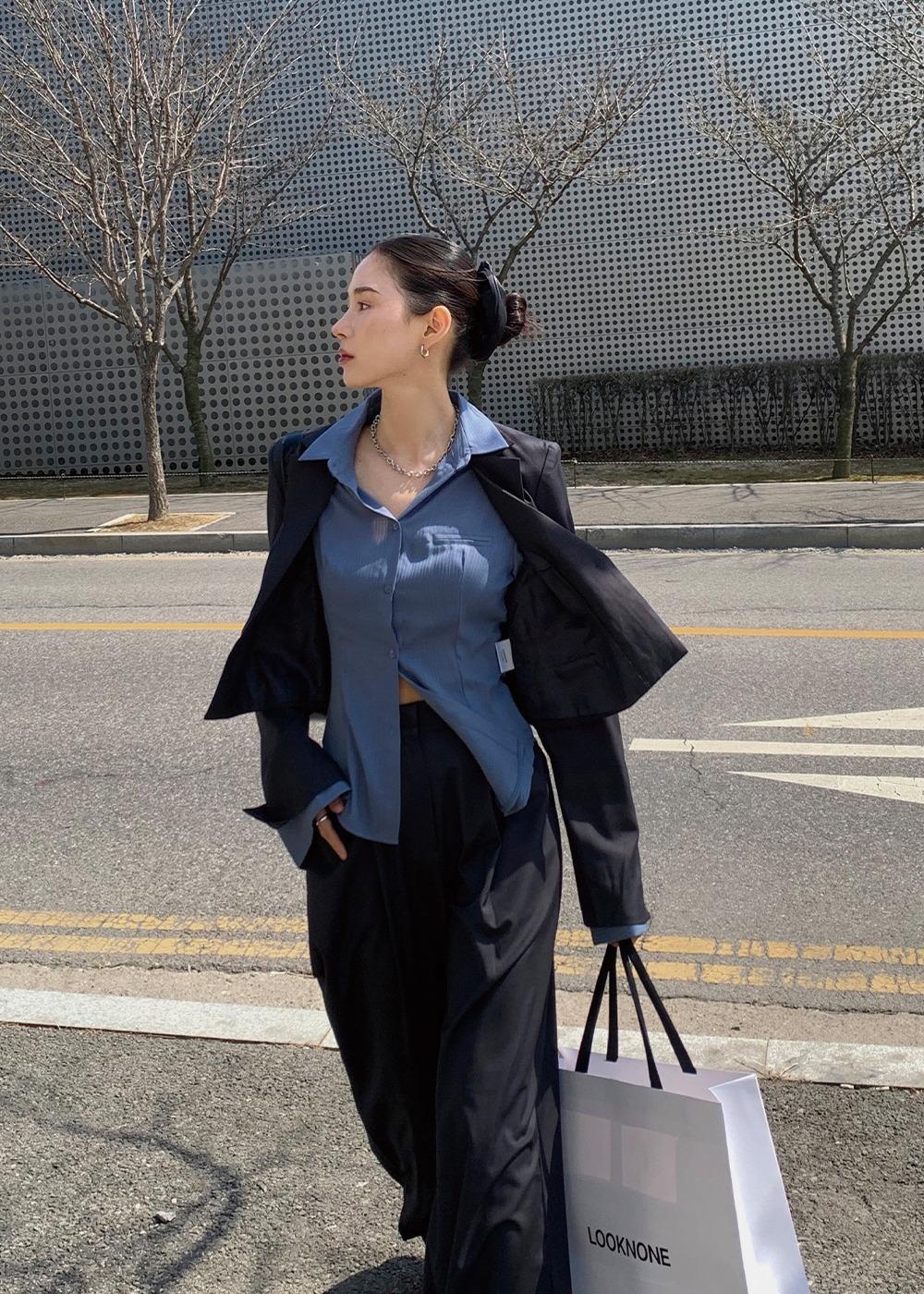 클라우드 시스루 셔츠 0461