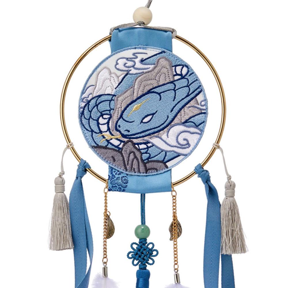 '2025년 을사년' 전통 영물 드림캐쳐 [푸른 뱀]