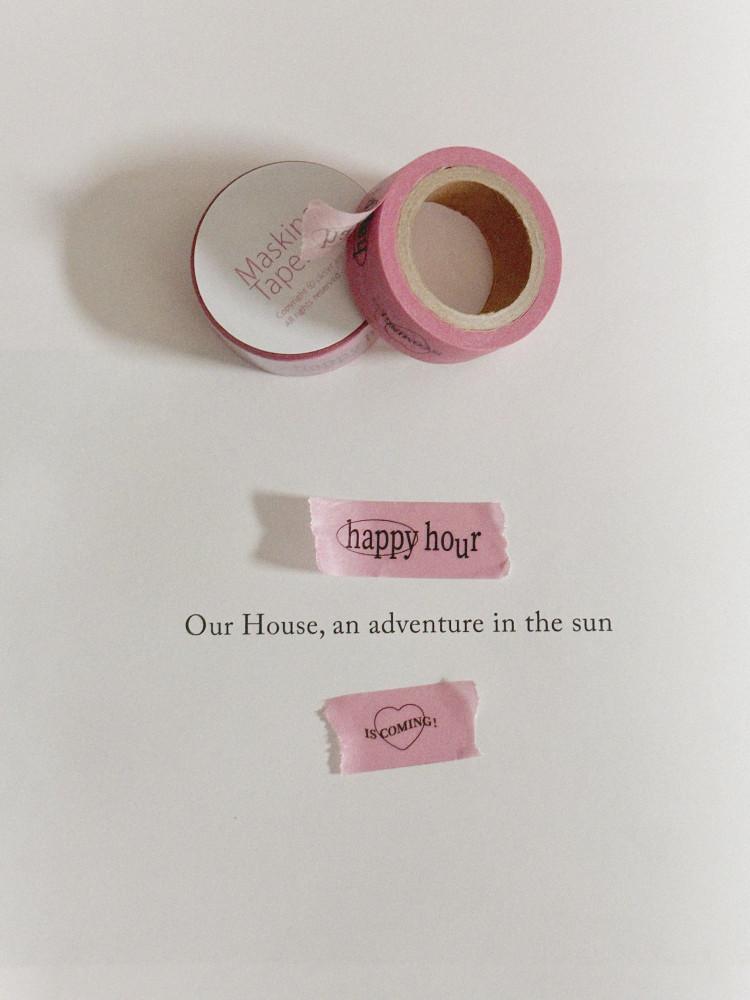 해피아워즈커밍 마스킹테이프