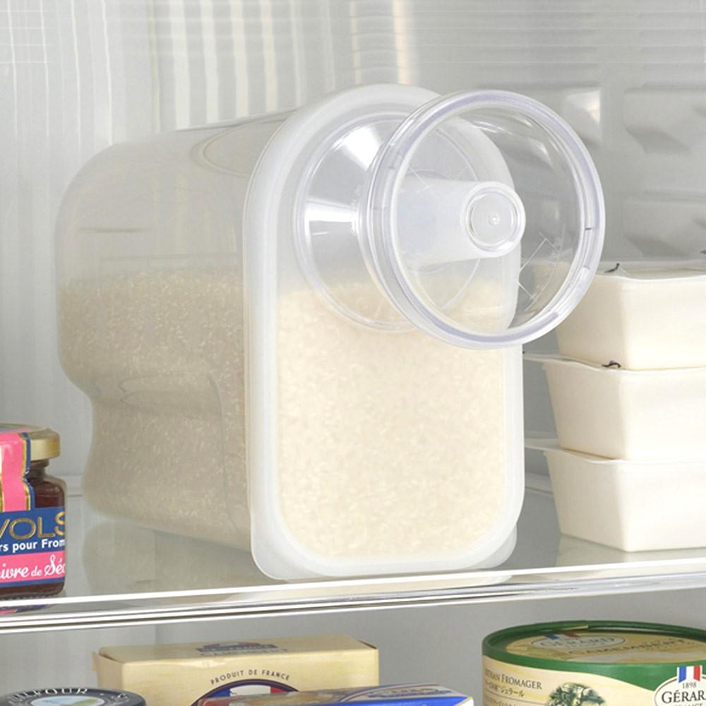 일본 쌀 보관통 냉장고 잡곡통 진공 밀폐 2kg