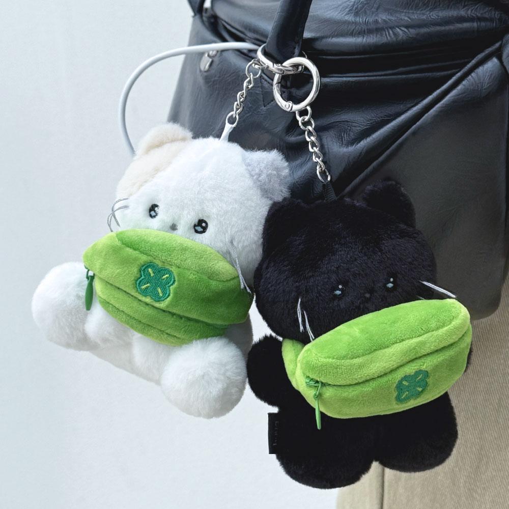 버디즈 보조배터리 고양이 4종 럭키냥 리뉴얼 행운 세트 (+클로버 가방) 4500mAh 케이블 미니 코숏 귀여운 선물