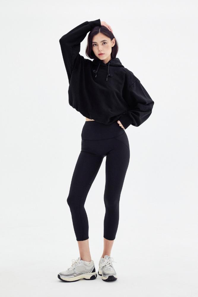8부 힙업레깅스 - 블랙 (XS/S/M/L)