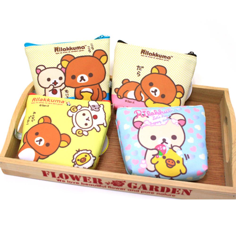 리락쿠마 정품 캐릭터 파우치 렌즈통 카드 동전 지갑