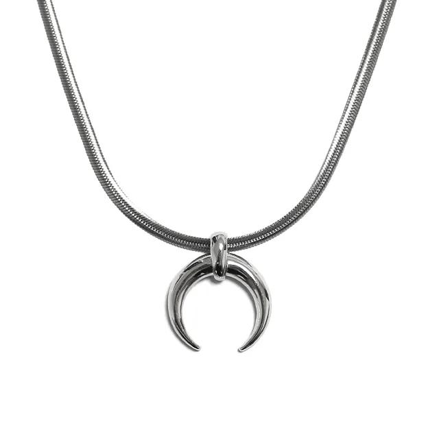 Horn Snake Chain Necklace 뿔 뱀줄 체인 목걸이