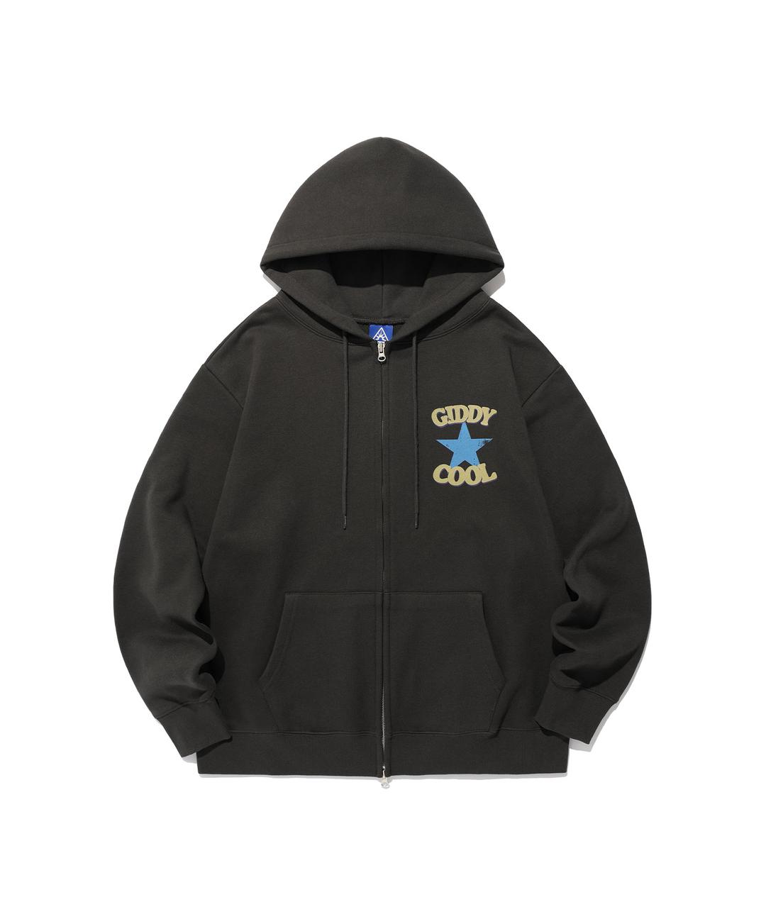 G&C HOOD ZIP UP_CHARCOAL
