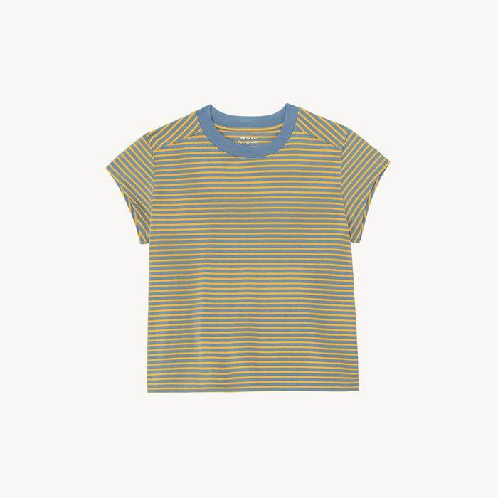 Eve Cotton T-shirt in Yellow Stripe