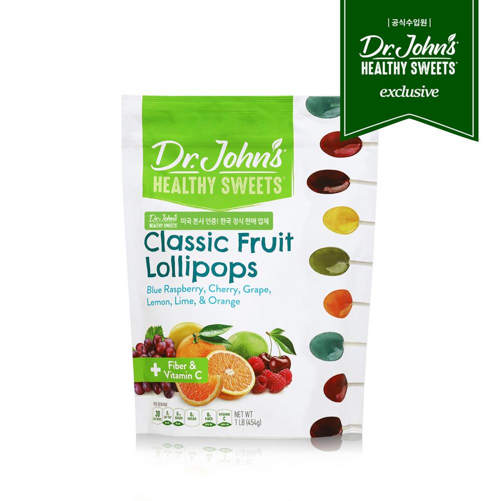 닥터존스 캔디 아기 클래식 프루트 롤리팝(타원모양)약 60개