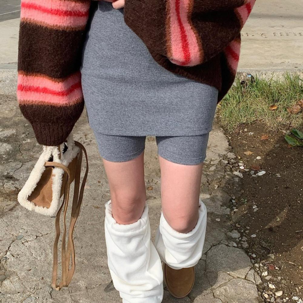 레브시티 하트3부치렝이 2color 치마레깅스