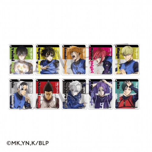 [23년 03월 발매] 블루 록 애니메이트 카페 콜라보 트레이딩 아크릴 코롯타 키체인 랜덤 단품 (블루록 블루락 애니 공식 굿즈)