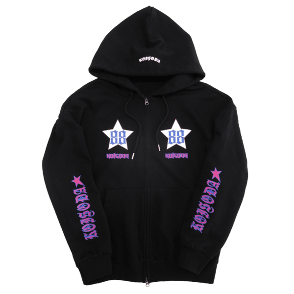 Star88 Zip Hoodie (black)