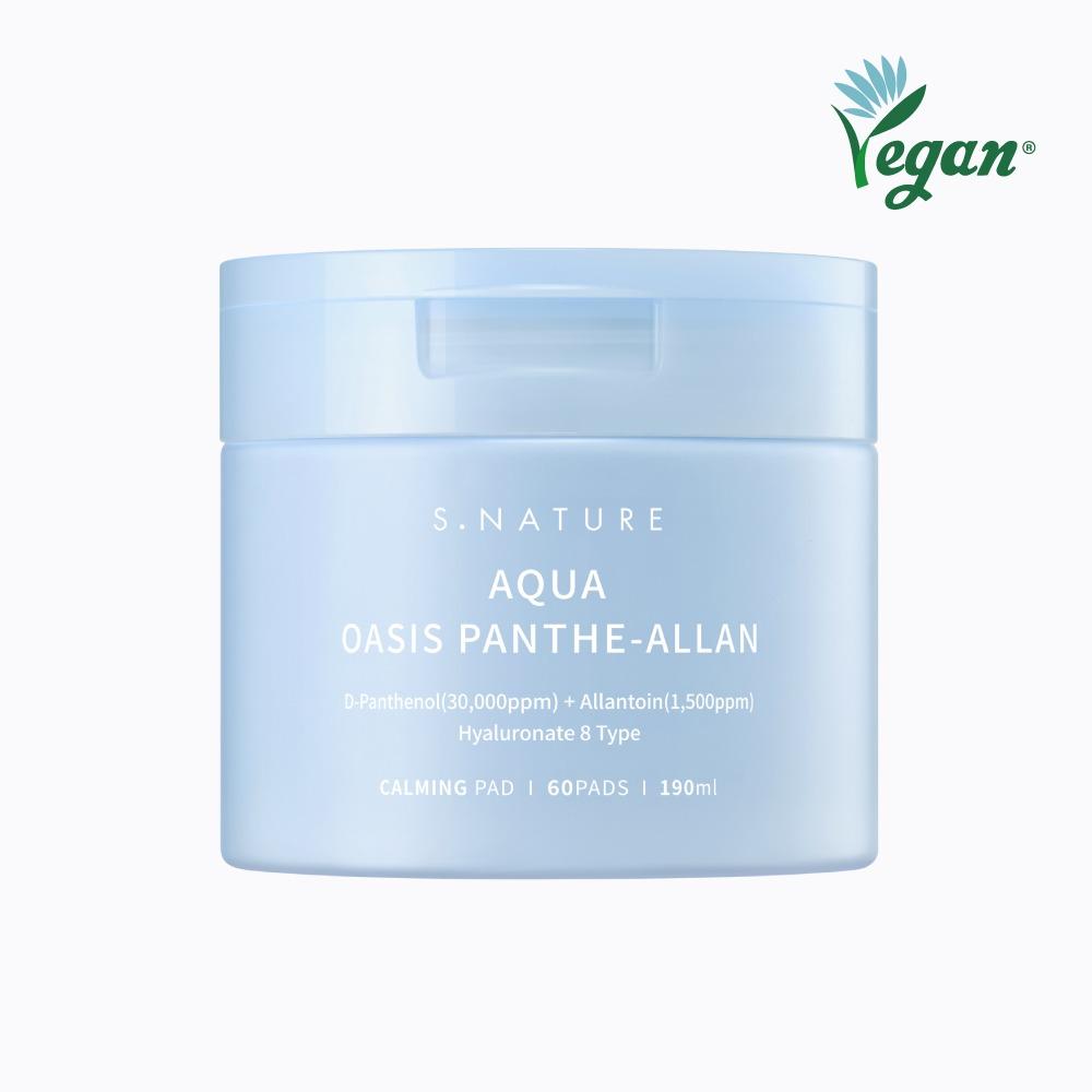 [신제품] 에스네이처 아쿠아 오아시스 판테알란 카밍패드 60매 (190ml)