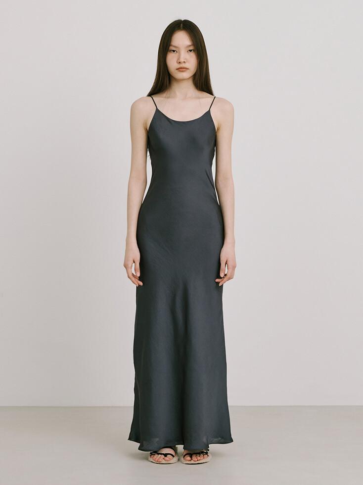 Sleeveless Maxi Dress_Dark Grey
