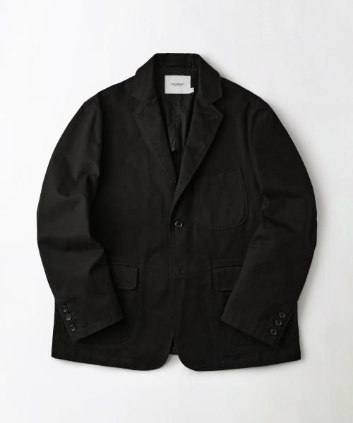 HIGH DENSITY COTTON CLASSIC 3BUTTON JACKET_BLACK