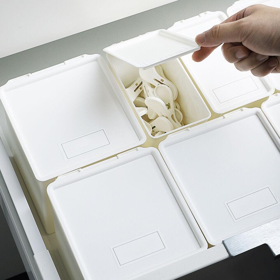 다용도 스윙 뚜껑 소품 수납 정리함 & 미니 휴지통