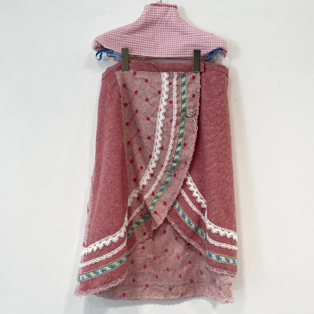 free hand skirt / Red / フリーハンドスカート - Red / FREE