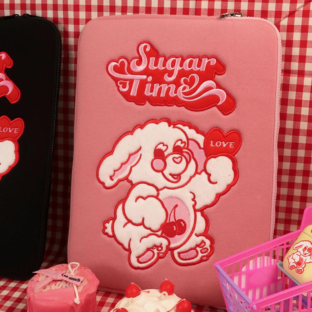 SUGAR TIME LAPTOP/iPAD POUCH (PINK)