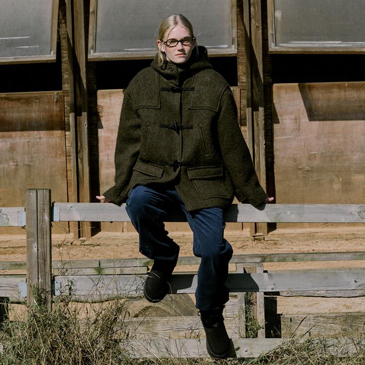 Brook Duffle Coat Khaki_F244CT01