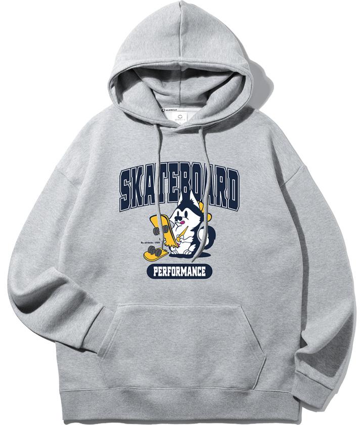 [기모추가]앨빈클로 허스키 오버핏 후드티 AVH853 (2 COLOR)