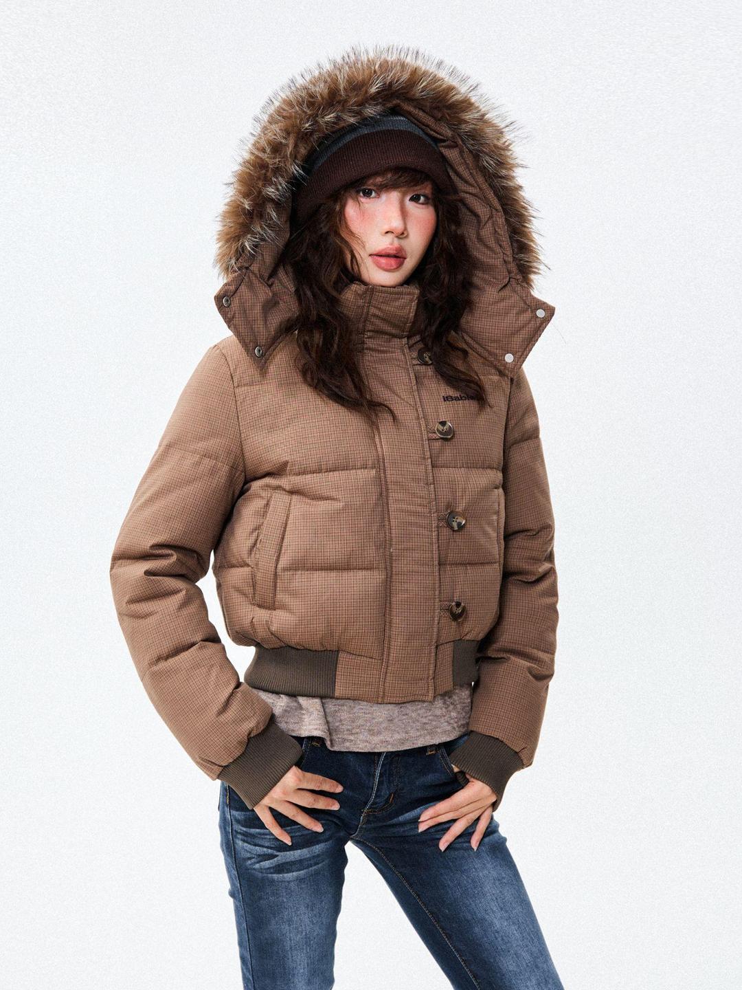 여성 겨울 보온 숏패딩 두꺼운 겨울용 패딩