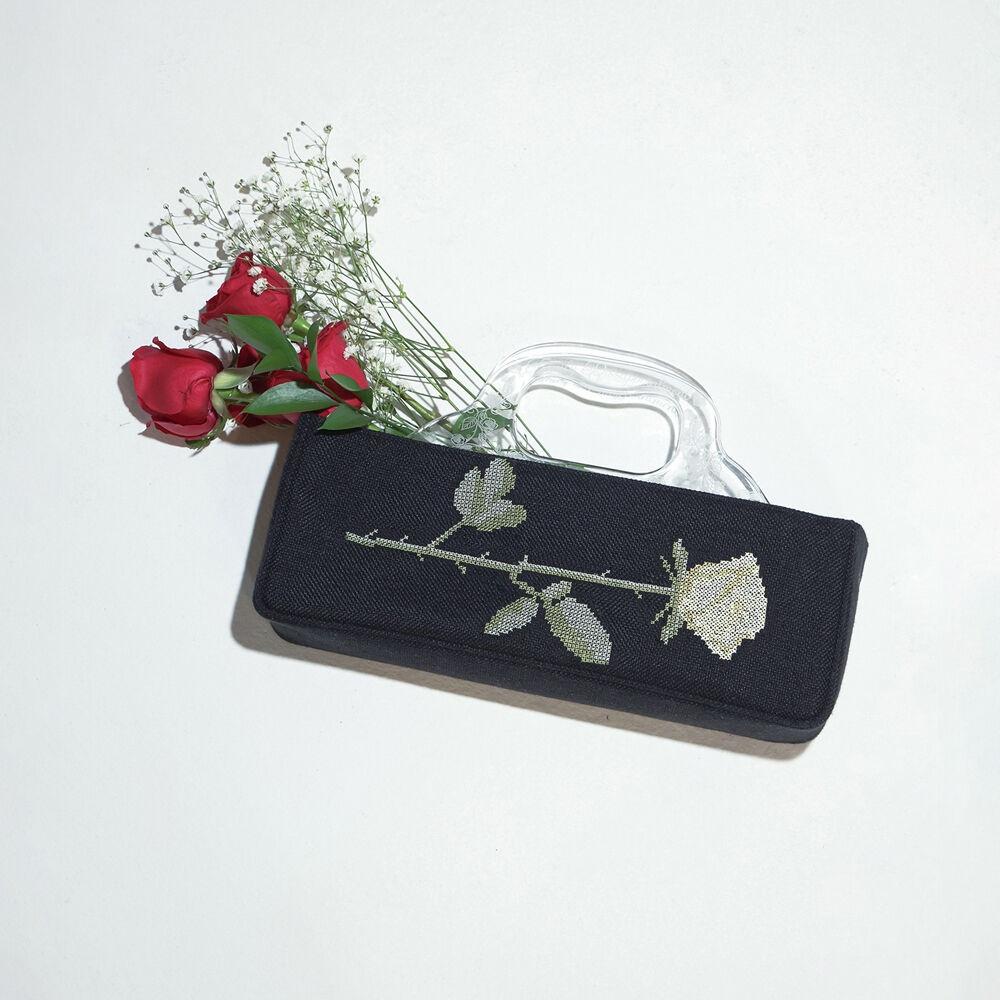 Granny Lucite Handle Bag Black