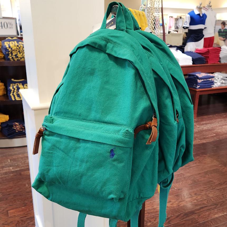 [미국아울렛] 폴로 랄프로렌 포니 로고 캔버스 백팩-30414