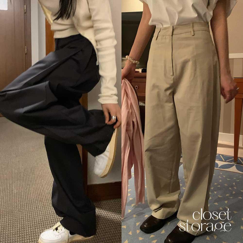 (재진행)당일/웰로우 스냅 와이드 팬츠