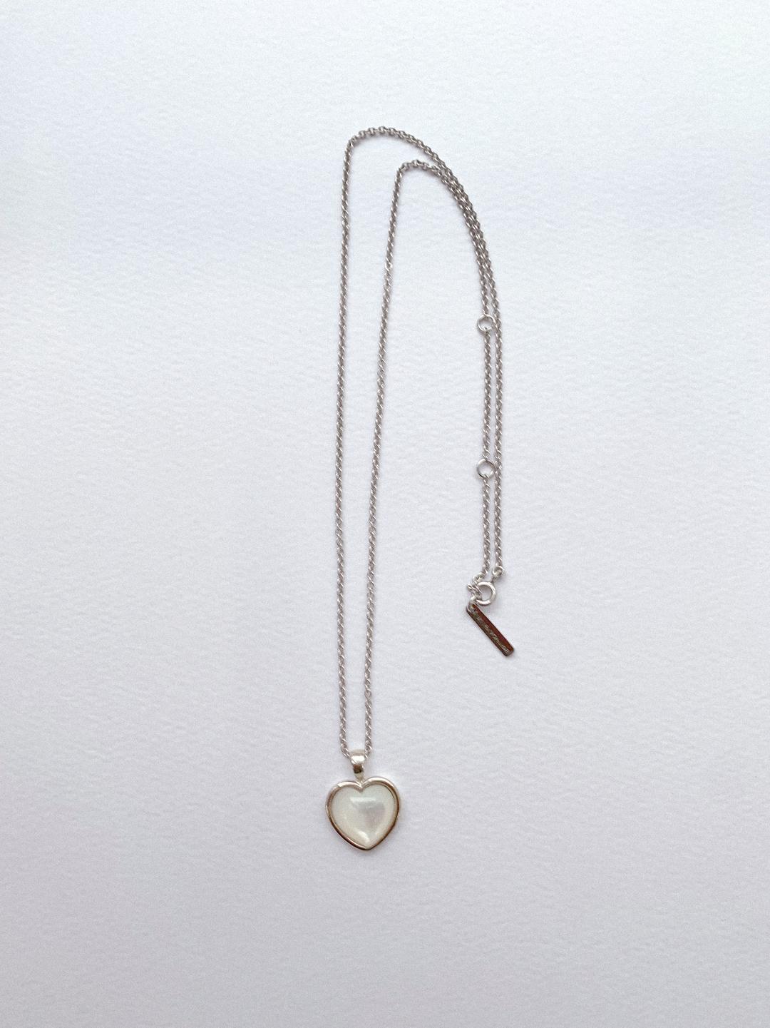 Mother of pearl heart necklace