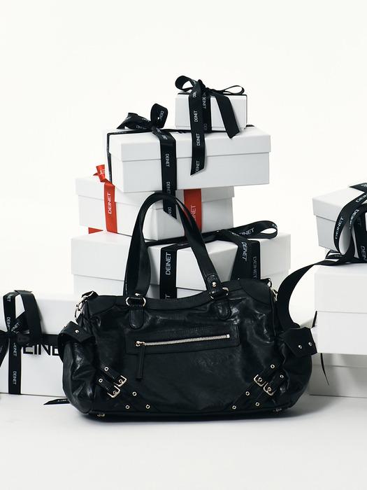 STUD POCKET BIG BAG IN BLACK