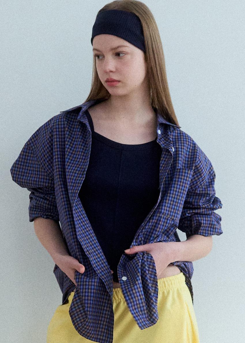 Jude check shirt 2color