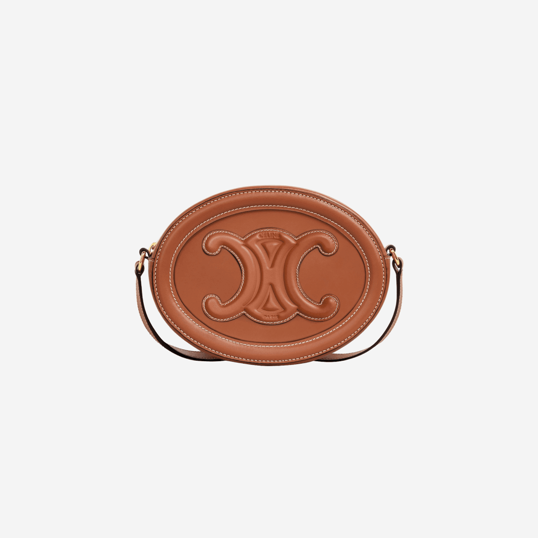 Celine Oval Bag Cuir Triomphe in Smooth Calfskin Tan