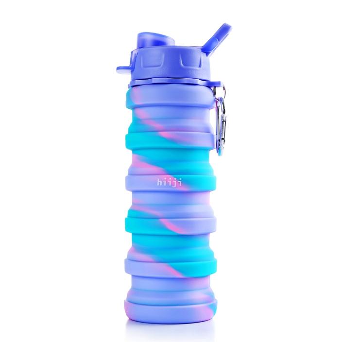 실리콘 접이식 텀블러 퍼플펀치