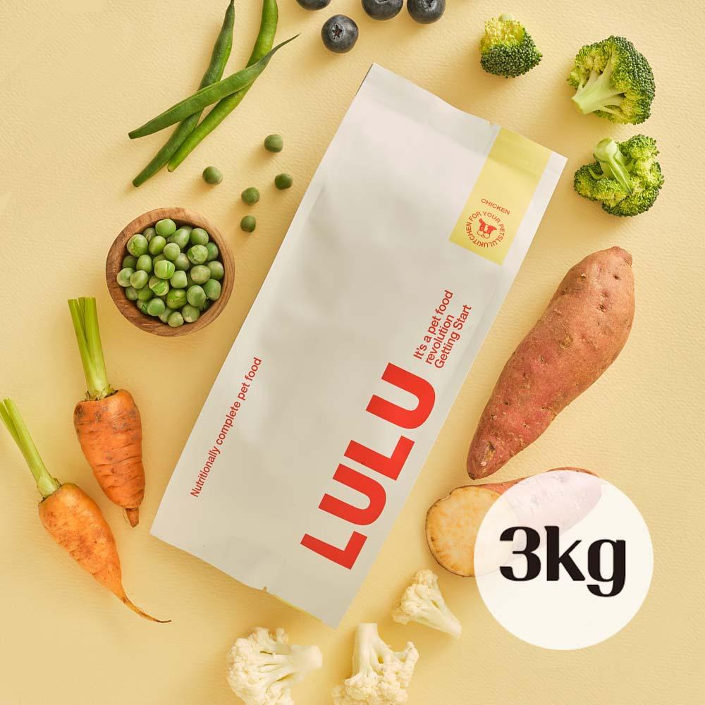 [20%무제한]룰루키친 화식 자연식 닭고기 1kg x 3팩