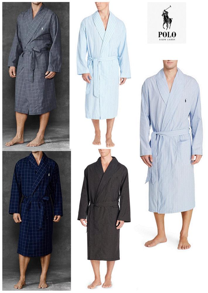 [ NEW ] 폴로 랄프로렌 버즈아이 샤워로브  가운/ Polo Ralph Lauren Birdseye 100% Cotton Woven Robe