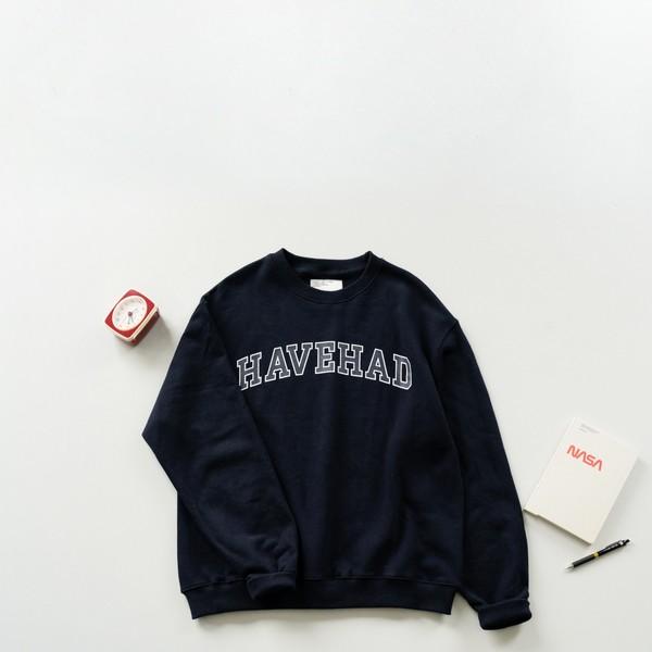 Classic Slab Logo Sweatshirts (Navy)