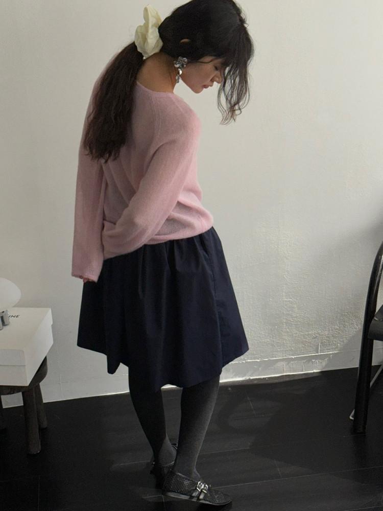 [뮤즈] m.g 24fw 핀턱 벌룬 스커트 (2color)