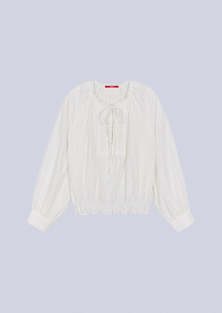 ALPS PINTUCK STRAP BLOUSE