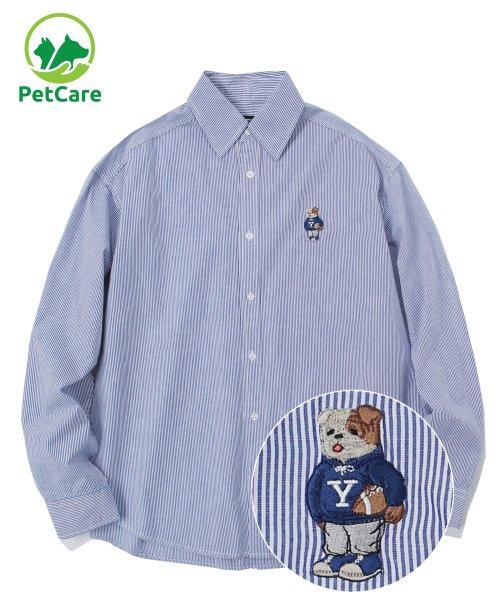 STRIPE HANDSOME DAN SHIRT BLUE