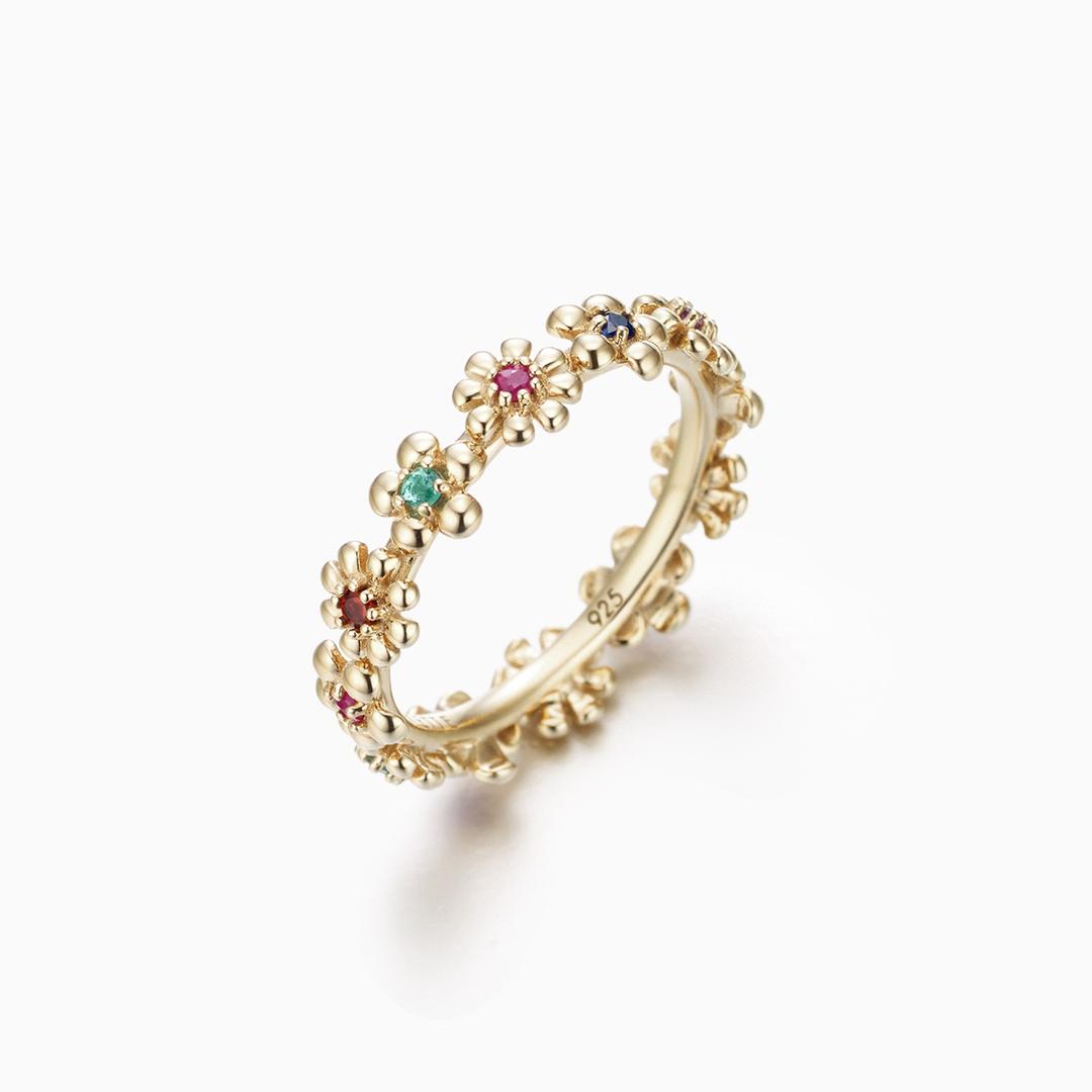 [Silver] 플레인 션 도 플뢰르 반지 GROS002NI